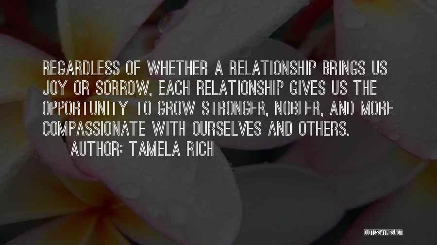 Relationship Growth Quotes By Tamela Rich