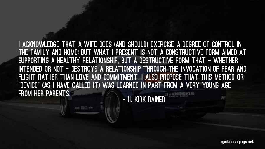 Relationship No Commitment Quotes By H. Kirk Rainer Relationship No Commitment Quotes By H. Kirk Rainer