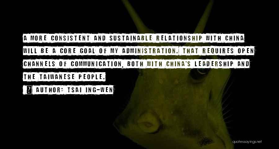 Relationship No Communication Quotes By Tsai Ing-wen