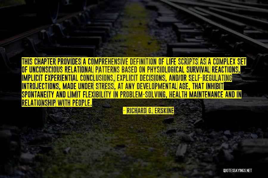 Relationship Problem Solving Quotes By Richard G. Erskine Relationship Problem Solving Quotes By Richard G. Erskine