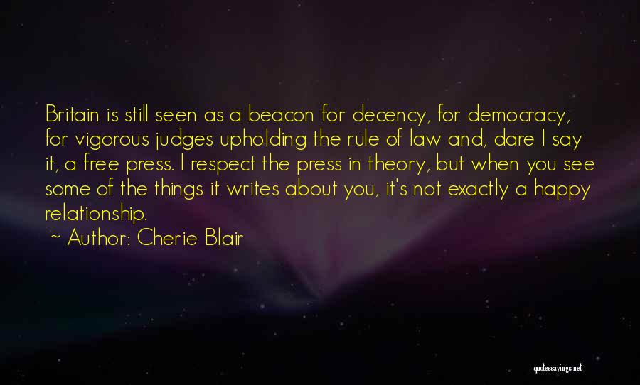 Relationship Rule Quotes By Cherie Blair