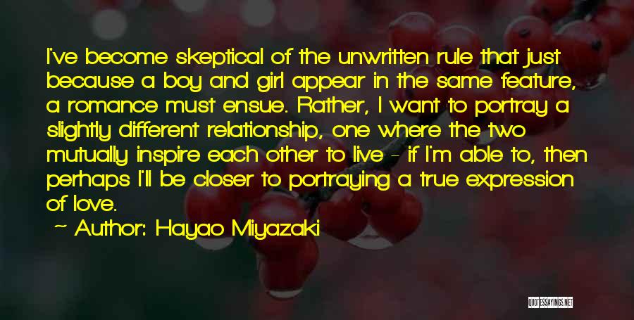 Relationship Rule Quotes By Hayao Miyazaki