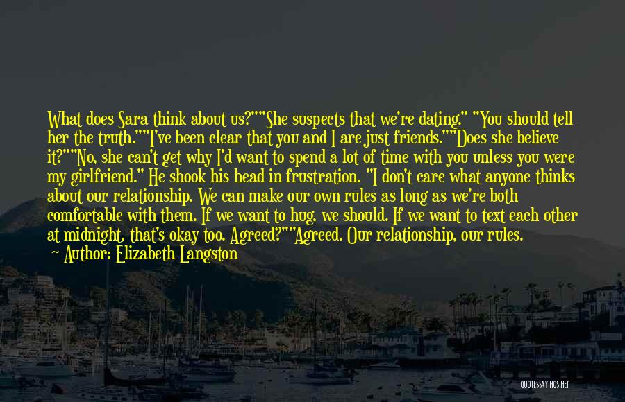 Relationship Rules Quotes By Elizabeth Langston