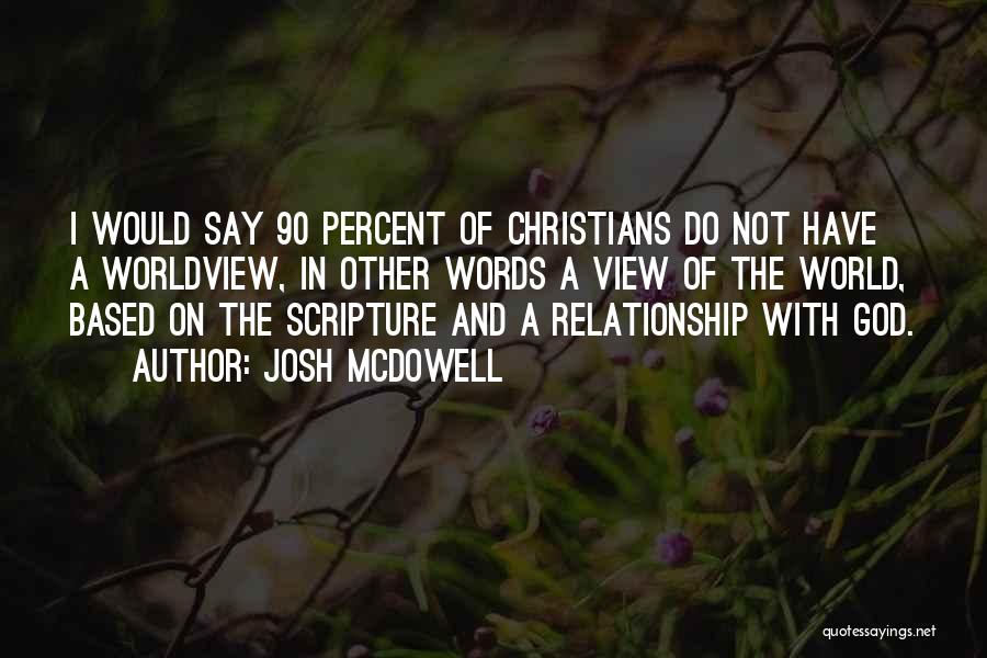 Relationship Scripture Quotes By Josh McDowell