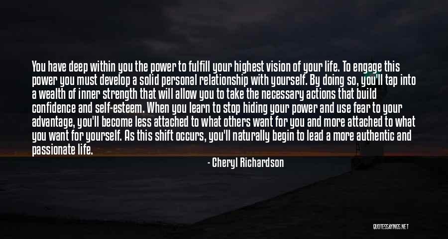Relationship Strength Quotes By Cheryl Richardson Relationship Strength Quotes By Cheryl Richardson