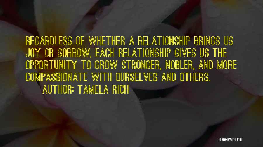 Relationship Stronger Quotes By Tamela Rich