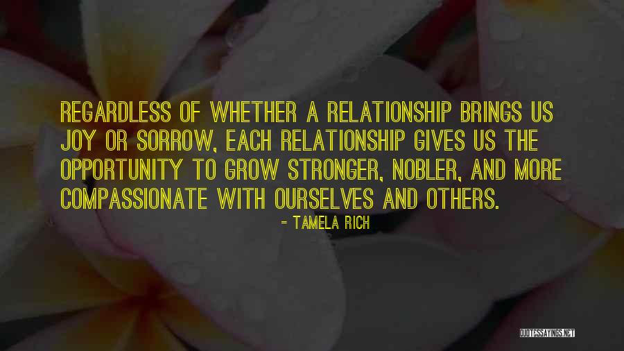 Relationship Stronger Quotes By Tamela Rich