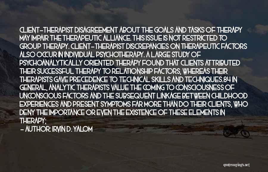 Relationship With Clients Quotes By Irvin D. Yalom