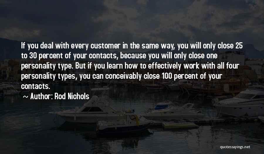 Relationship With Customer Quotes By Rod Nichols