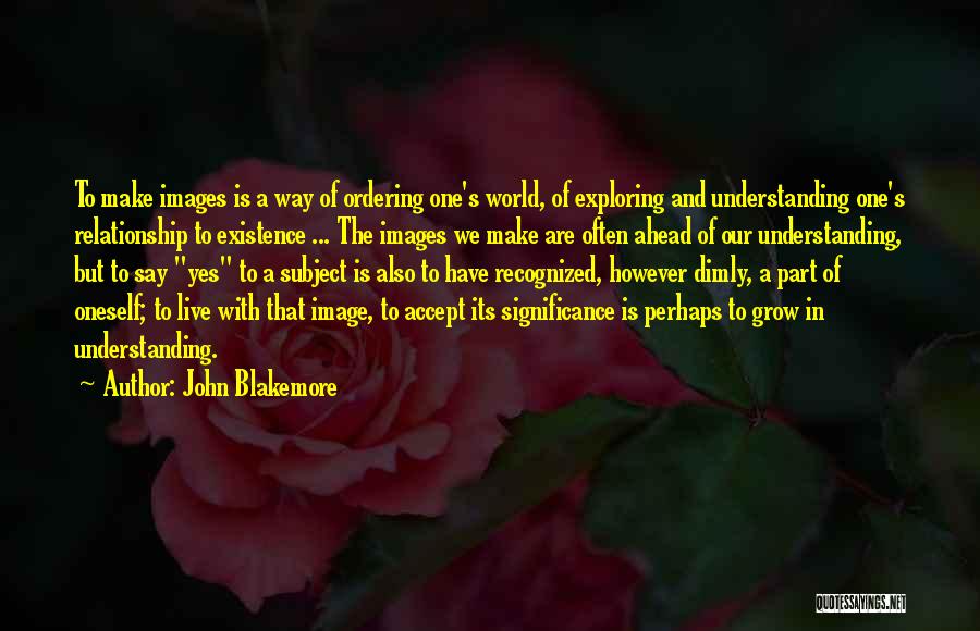 Relationship With Images Quotes By John Blakemore