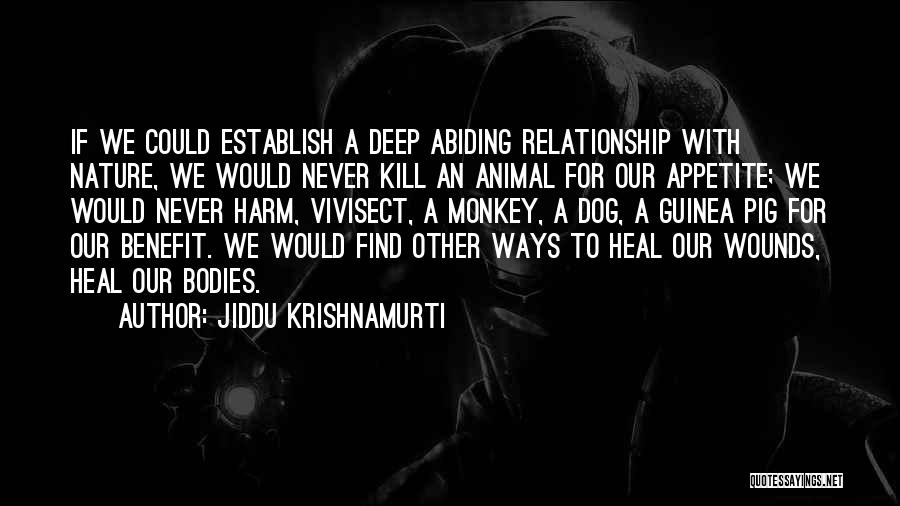 Relationship With Nature Quotes By Jiddu Krishnamurti
