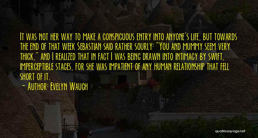 Relationship Without Intimacy Quotes By Evelyn Waugh