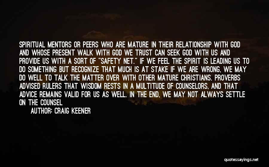 Relationship Without Trust Like Quotes By Craig Keener