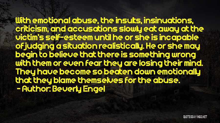 Relationships And Abuse Quotes By Beverly Engel