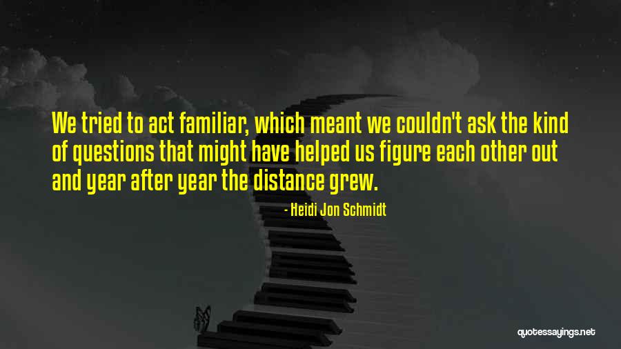 Relationships And Distance Quotes By Heidi Jon Schmidt Relationships And Distance Quotes By Heidi Jon Schmidt