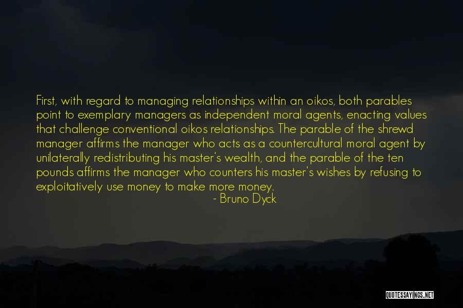 Relationships And Money Quotes By Bruno Dyck