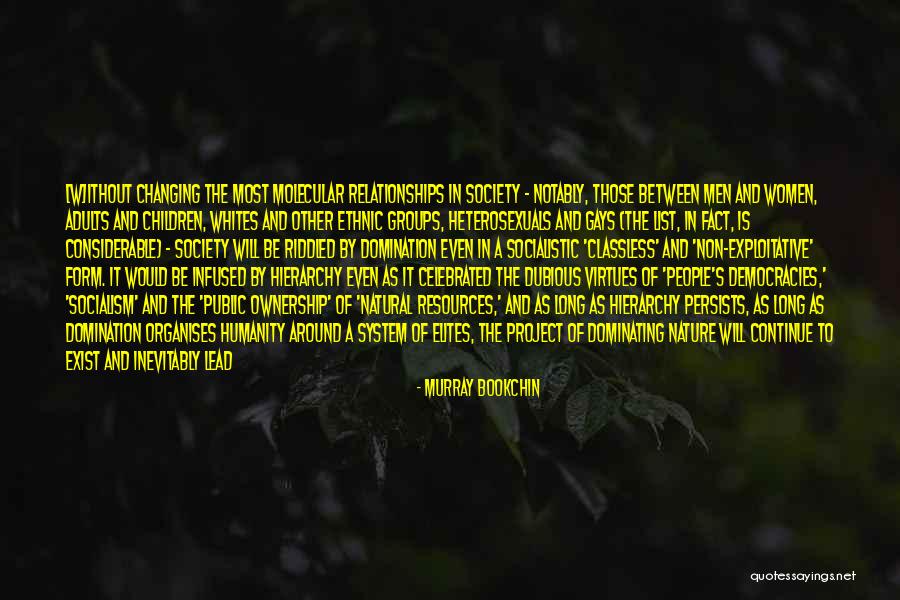Relationships And Nature Quotes By Murray Bookchin Relationships And Nature Quotes By Murray Bookchin