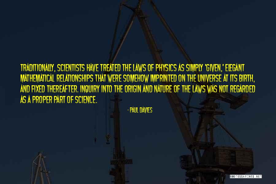 Relationships And Nature Quotes By Paul Davies Relationships And Nature Quotes By Paul Davies