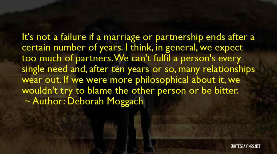Relationships Are A Partnership Quotes By Deborah Moggach