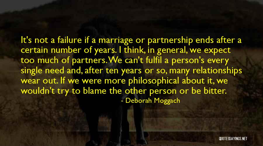 Relationships Are A Partnership Quotes By Deborah Moggach