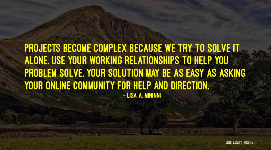 Relationships Are Complex Quotes By Lisa A. Mininni