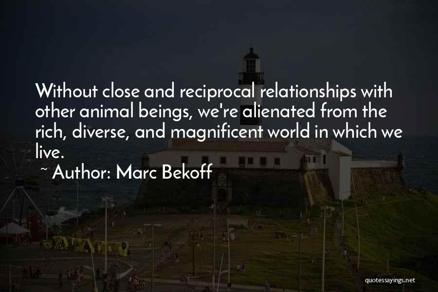 Relationships With Animals Quotes By Marc Bekoff