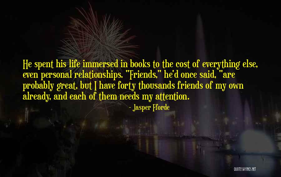 Relationships With Best Friends Quotes By Jasper Fforde