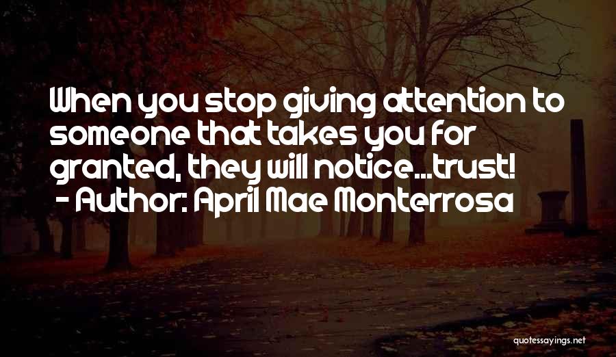 Relationships With No Trust Quotes By April Mae Monterrosa