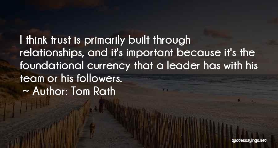 Relationships With No Trust Quotes By Tom Rath