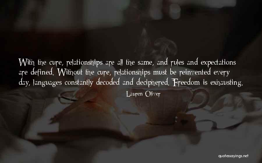 Relationships Without Love Quotes By Lauren Oliver