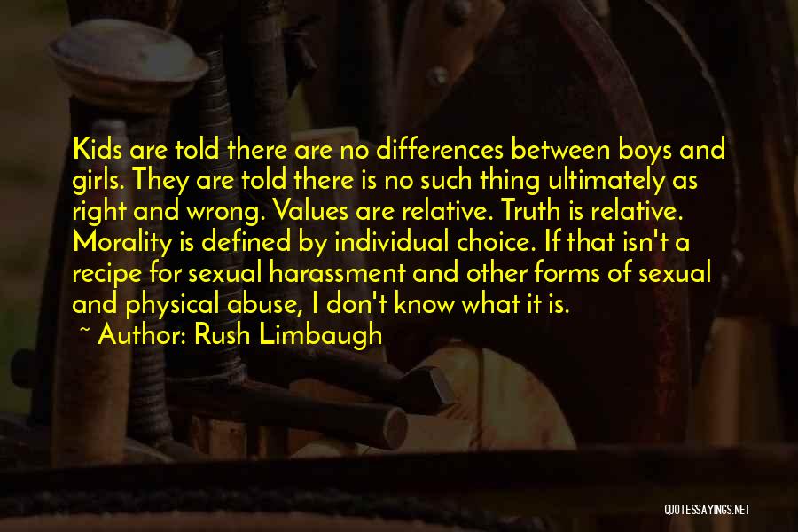 Relative Morality Quotes By Rush Limbaugh