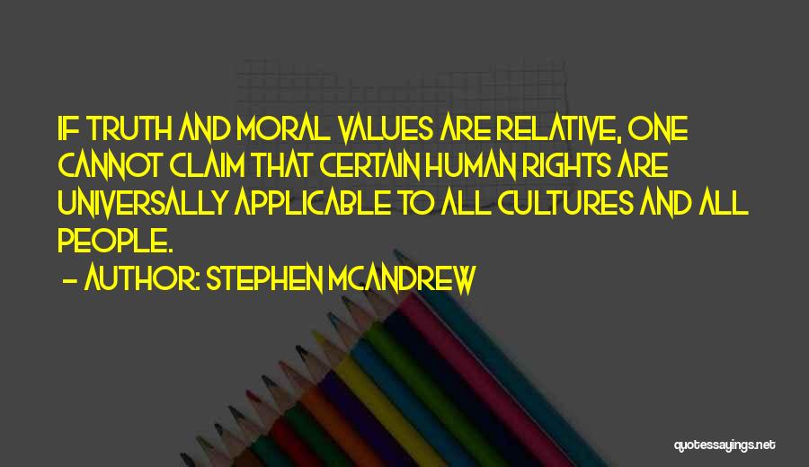 Relative Morality Quotes By Stephen McAndrew