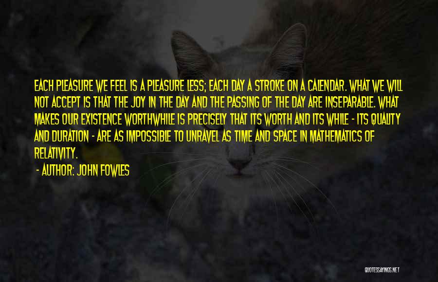 Relativity Of Time Quotes By John Fowles