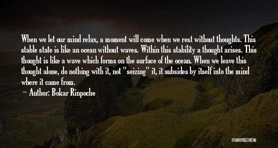 Relax The Mind Quotes By Bokar Rinpoche