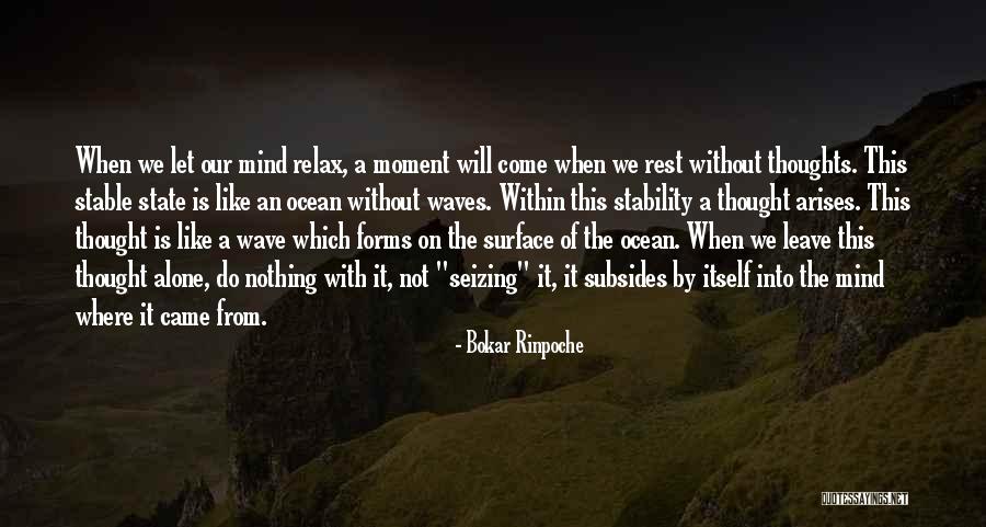 Relax The Mind Quotes By Bokar Rinpoche Relax The Mind Quotes By Bokar Rinpoche