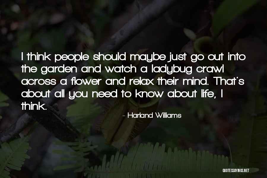 Relax The Mind Quotes By Harland Williams Relax The Mind Quotes By Harland Williams