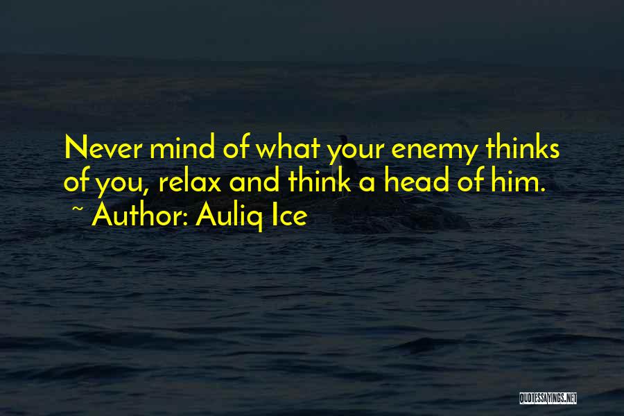 Relax Your Mind Quotes By Auliq Ice