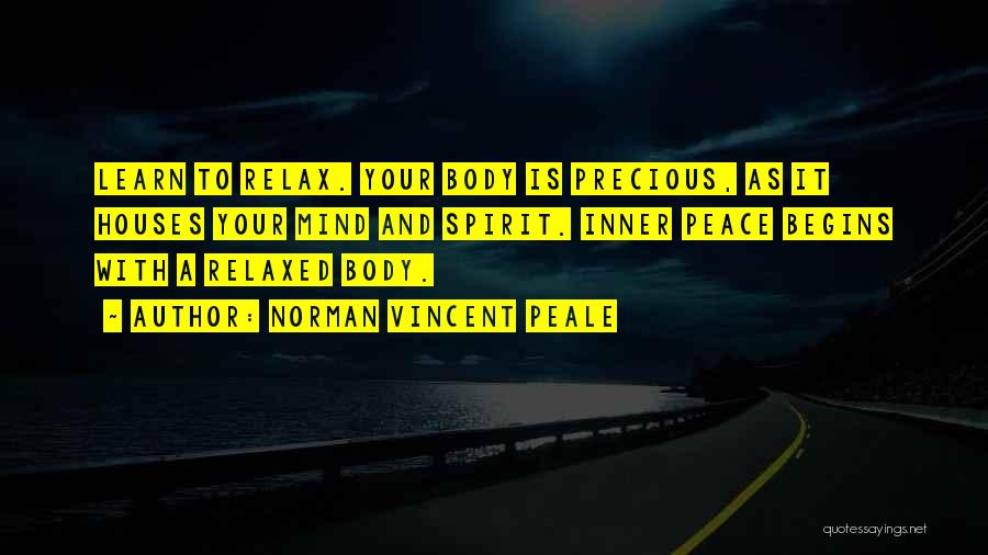 Relax Your Mind Quotes By Norman Vincent Peale