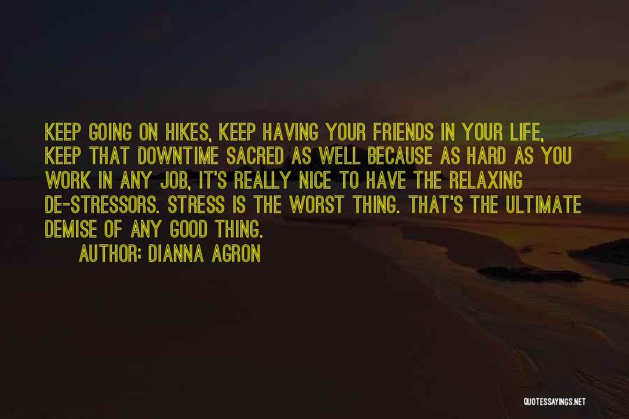 Relaxing With Friends Quotes By Dianna Agron