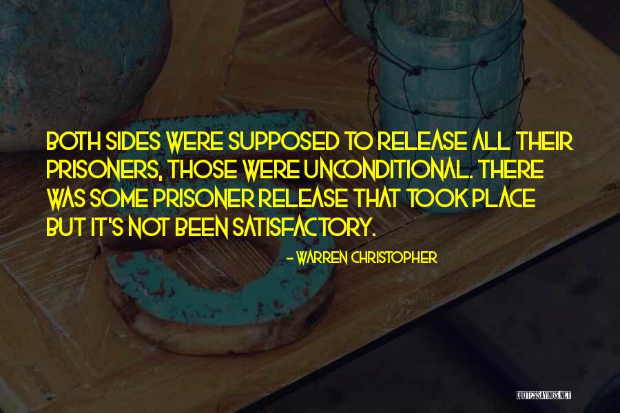 Release Prisoners Quotes By Warren Christopher Release Prisoners Quotes By Warren Christopher