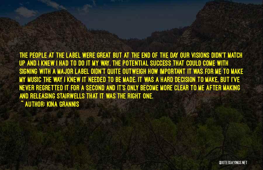 Releasing Potential Quotes By Kina Grannis