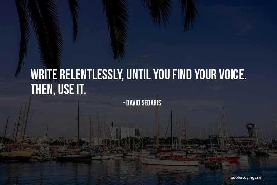 Relentlessly Quotes By David Sedaris