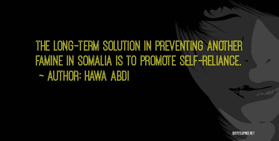 Reliance On Yourself Quotes By Hawa Abdi