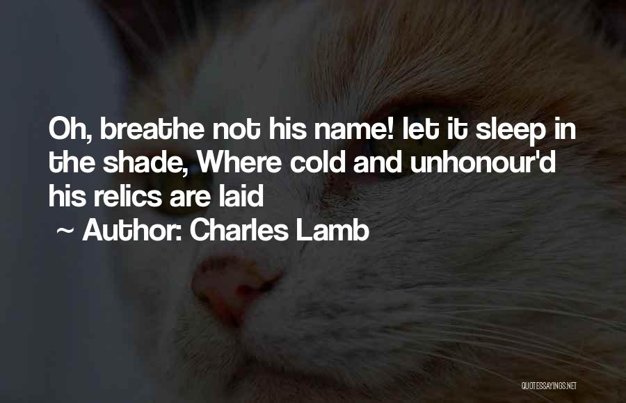 Relics Quotes By Charles Lamb