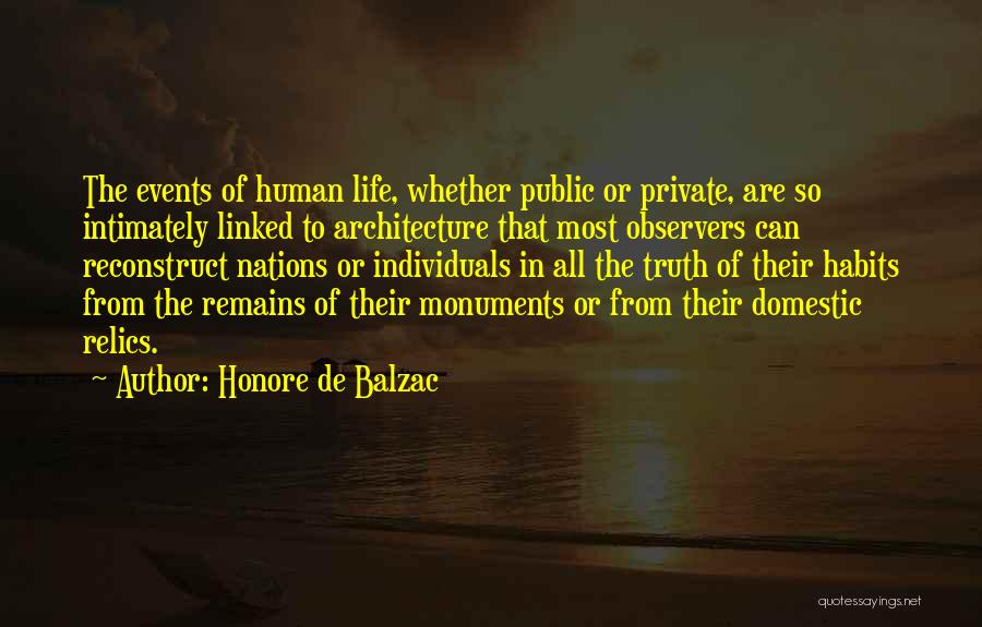 Relics Quotes By Honore De Balzac