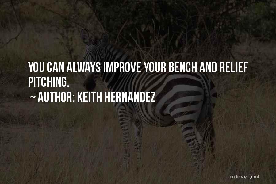 Relief Pitching Quotes By Keith Hernandez