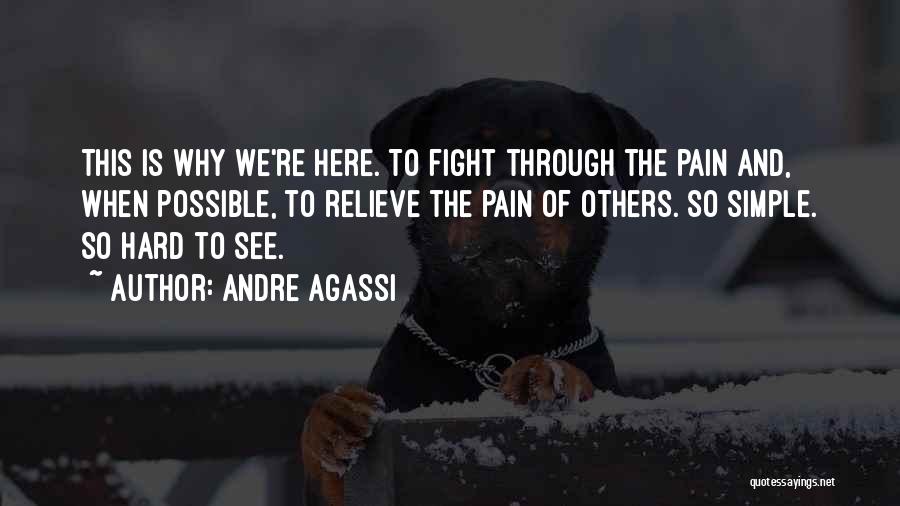 Relieve Pain Quotes By Andre Agassi