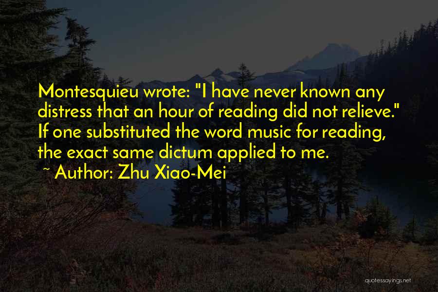 Relieve Stress Quotes By Zhu Xiao-Mei