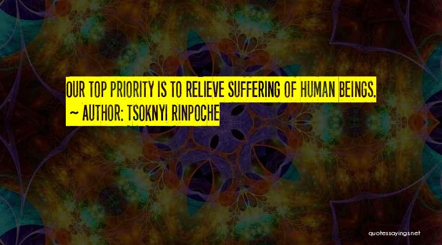 Relieve Suffering Quotes By Tsoknyi Rinpoche