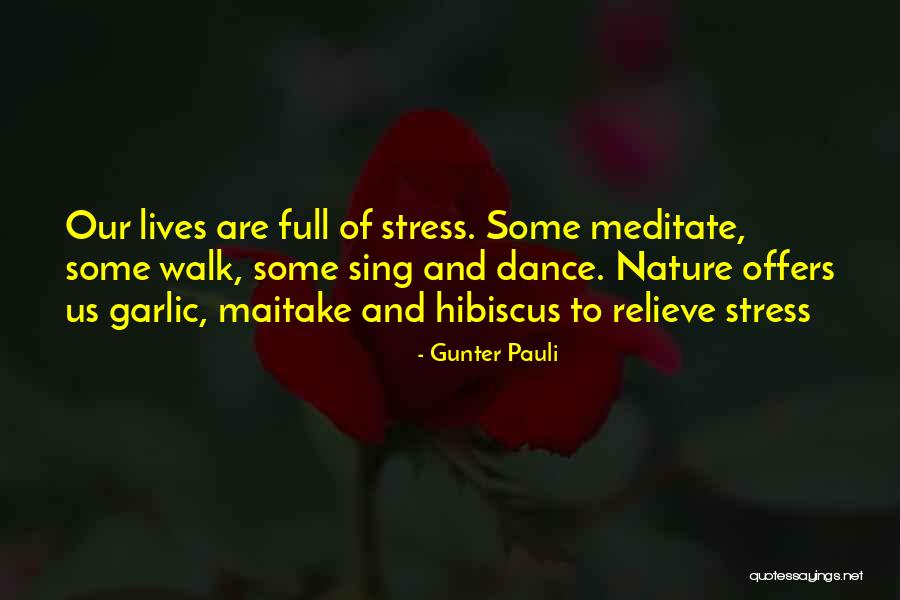 Relieve Your Stress Quotes By Gunter Pauli